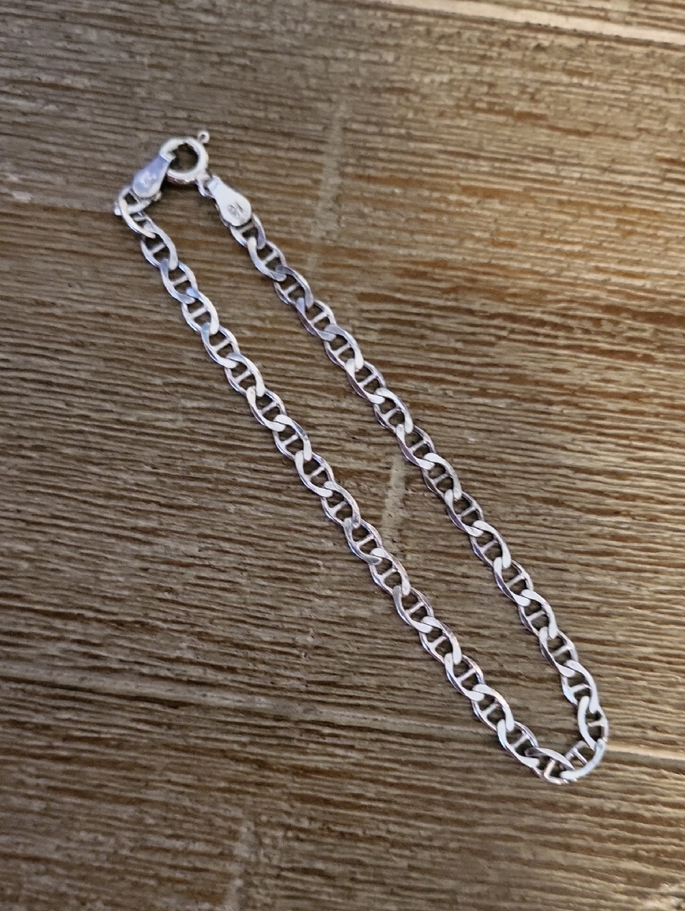 Vintage Sterling Silver Milor Italy Mariner Link Bracelet